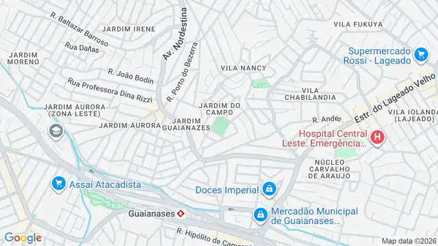 Mapa do bairro Jardim do Campo, Sao Paulo - SP