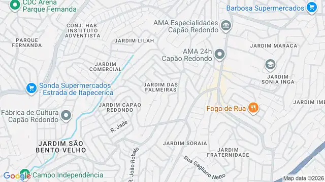 Mapa do bairro Jardim do Colegio, Sao Paulo - SP