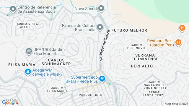 Mapa do bairro Jardim dos Francos, Sao Paulo - SP