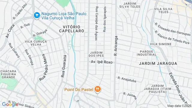 Mapa do bairro Jardim dos Ipes, Sao Paulo - SP