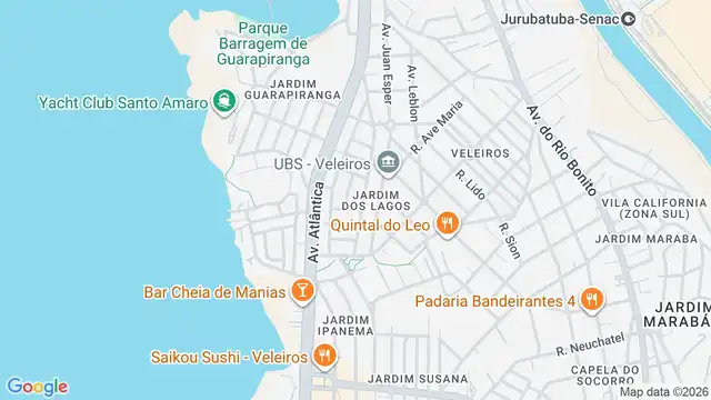 Mapa do bairro Jardim dos Lagos, Sao Paulo - SP