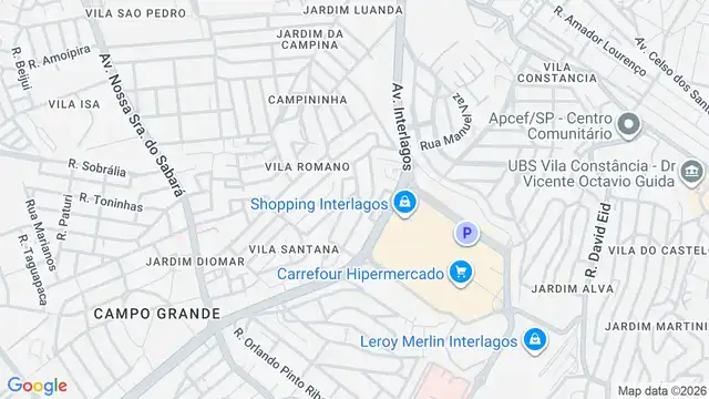 Mapa do bairro Jardim dos Prados, Sao Paulo - SP