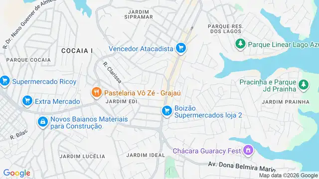 Mapa do bairro Jardim Eliana, Sao Paulo - SP