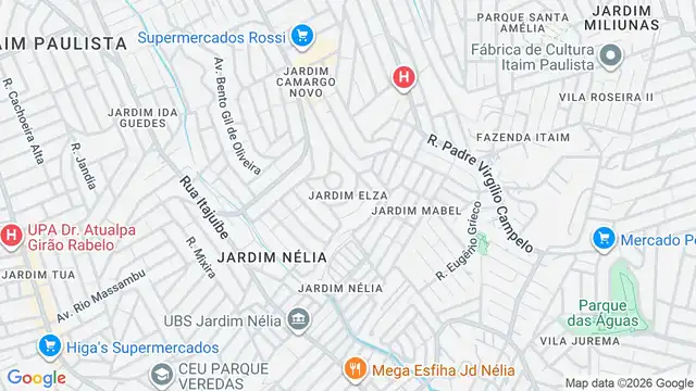 Mapa do bairro Jardim Elza, Sao Paulo - SP