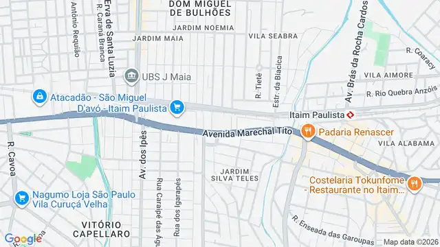 Mapa do bairro Jardim Fluminense, Sao Paulo - SP