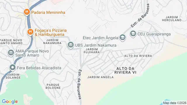 Mapa do bairro Jardim Fujihara, Sao Paulo - SP