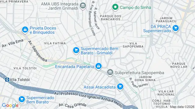 Mapa do bairro Jardim Grimaldi, Sao Paulo - SP