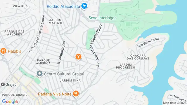 Mapa do bairro Jardim Guanhembu, Sao Paulo - SP