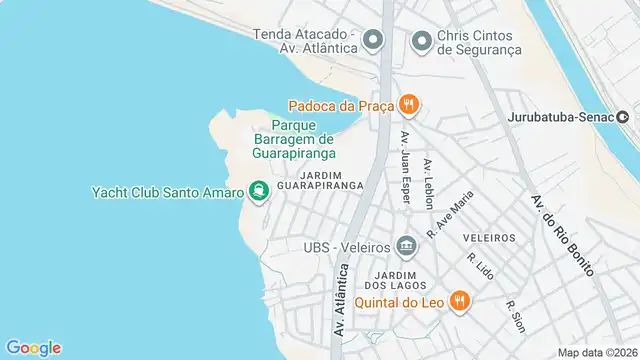 Mapa do bairro Jardim Guarapiranga, Sao Paulo - SP