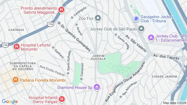 Mapa do bairro Jardim Guedala, Sao Paulo - SP