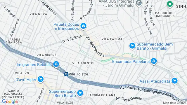 Mapa do bairro Jardim Guiomar, Sao Paulo - SP