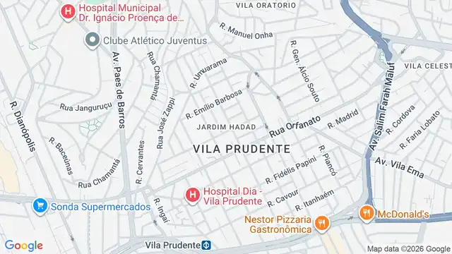 Mapa do bairro Jardim Hadad, Sao Paulo - SP