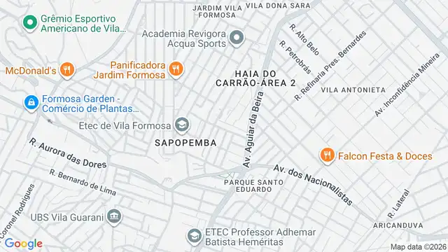 Mapa do bairro Jardim Haia do Carrao, Sao Paulo - SP