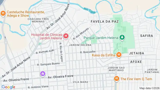 Mapa do bairro Jardim Helena, Sao Paulo - SP