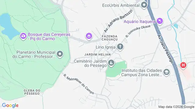 Mapa do bairro Jardim Helian, Sao Paulo - SP