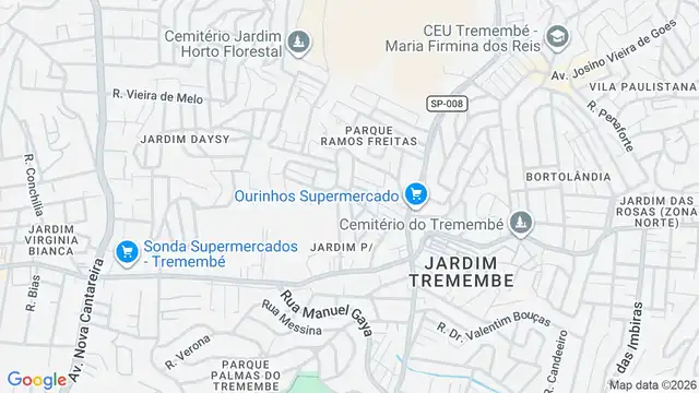 Mapa do bairro Jardim Iara, Sao Paulo - SP