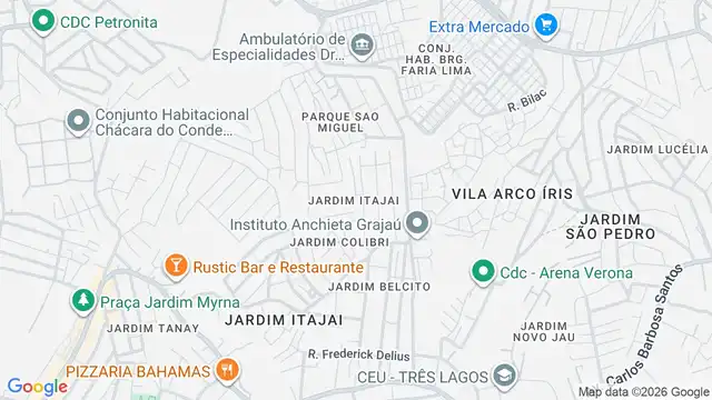Mapa do bairro Jardim Itajai, Sao Paulo - SP