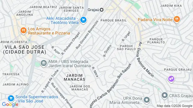 Mapa do bairro Jardim Itatiaia, Sao Paulo - SP
