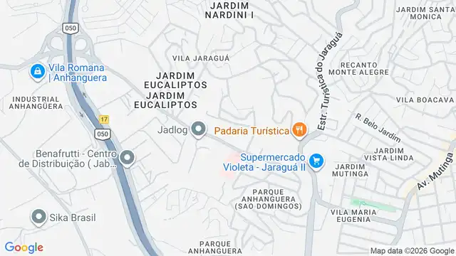 Mapa do bairro Jardim Jaragua (Sao Domingos), Sao Paulo - SP