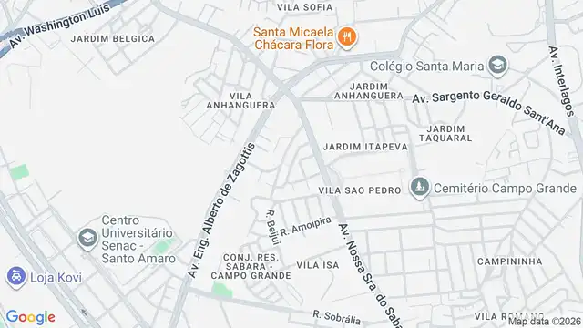 Mapa do bairro Jardim Juá, Sao Paulo - SP