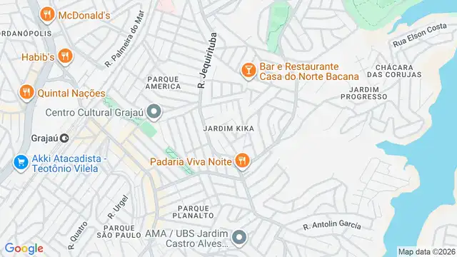 Mapa do bairro Jardim Kika, Sao Paulo - SP