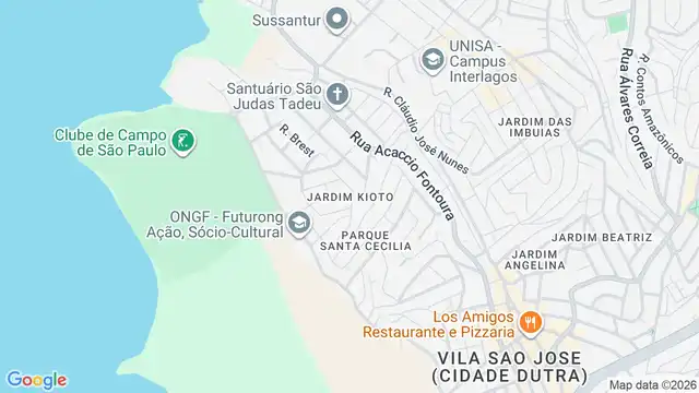 Mapa do bairro Jardim Kioto, Sao Paulo - SP