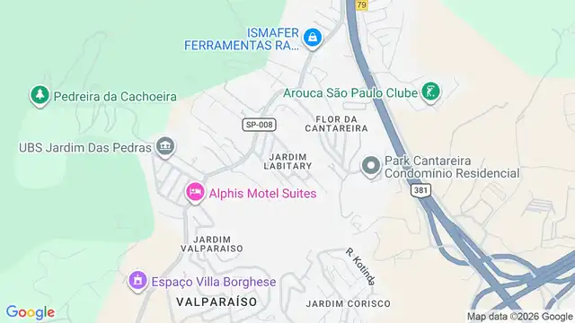 Mapa do bairro Jardim Labitary, Sao Paulo - SP