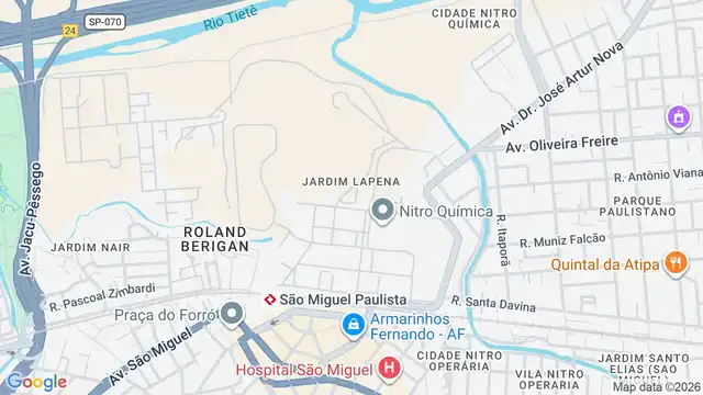 Mapa do bairro Jardim Lapena, Sao Paulo - SP