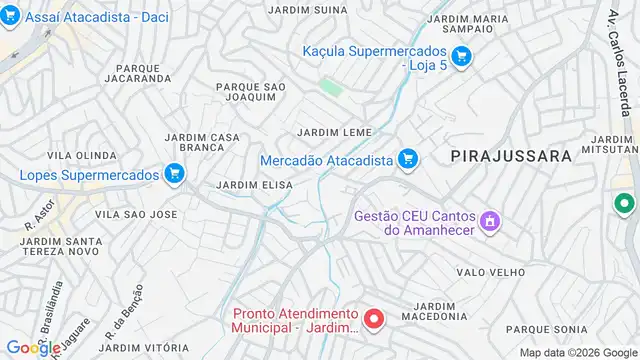 Mapa do bairro Jardim Leme, Sao Paulo - SP