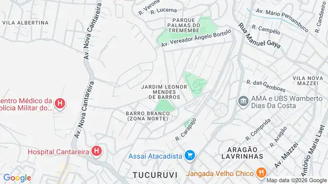 Mapa do bairro Jardim Leonor Mendes de Barros, Sao Paulo - SP