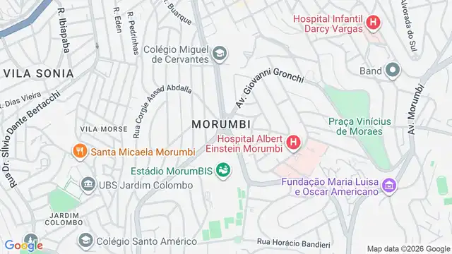 Mapa do bairro Jardim Leonor, Sao Paulo - SP