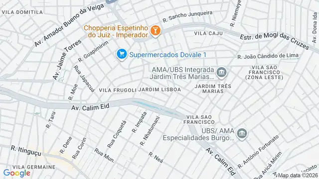 Mapa do bairro Jardim Lisboa, Sao Paulo - SP