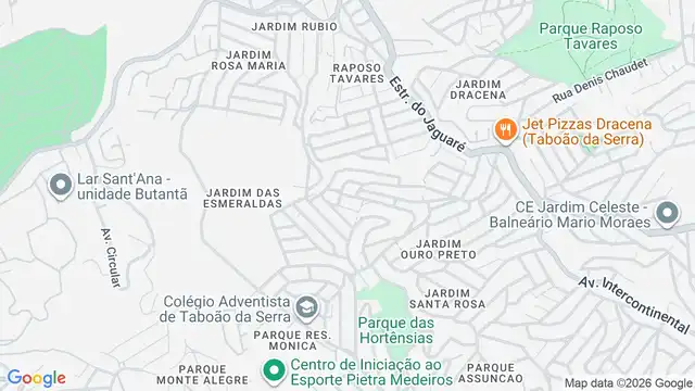 Mapa do bairro Jardim Lucio de Castro, Sao Paulo - SP