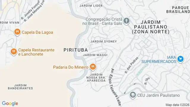 Mapa do bairro Jardim Maggi, Sao Paulo - SP
