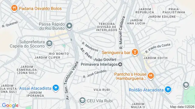 Mapa do bairro Jardim Malia I, Sao Paulo - SP