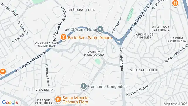 Mapa do bairro Jardim Marajoara, Sao Paulo - SP