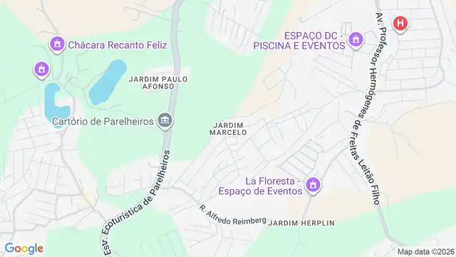 Mapa do bairro Jardim Marcelo, Sao Paulo - SP