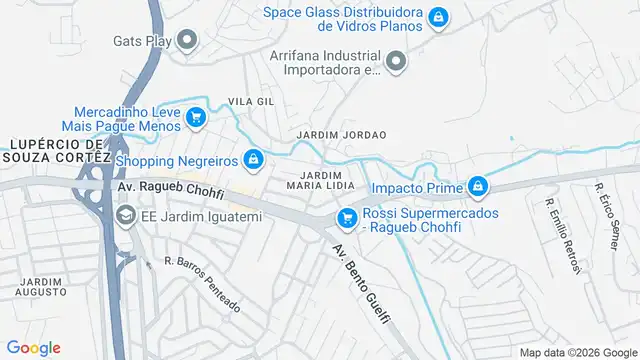 Mapa do bairro Jardim Maria Lidia, Sao Paulo - SP