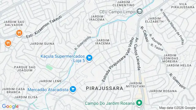 Mapa do bairro Jardim Maria Sampaio, Sao Paulo - SP