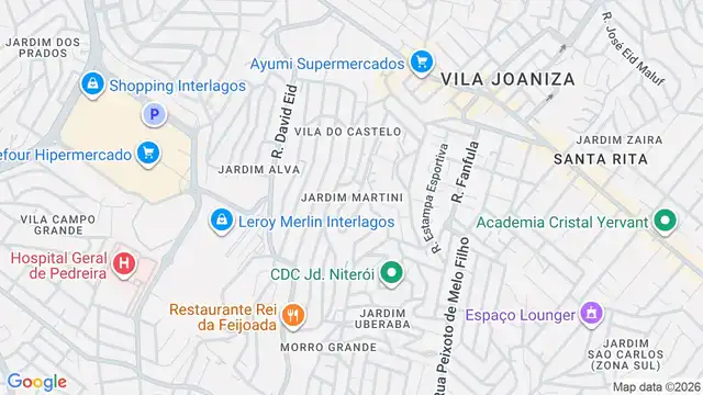 Mapa do bairro Jardim Martini, Sao Paulo - SP