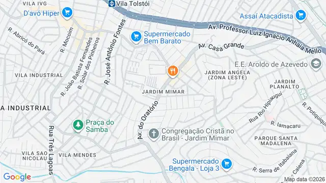 Mapa do bairro Jardim Mimar, Sao Paulo - SP