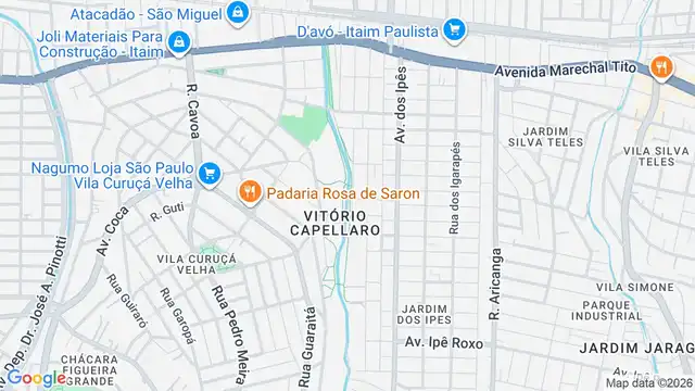 Mapa do bairro Jardim Miragaia, Sao Paulo - SP