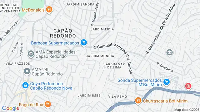Mapa do bairro Jardim Monica, Sao Paulo - SP