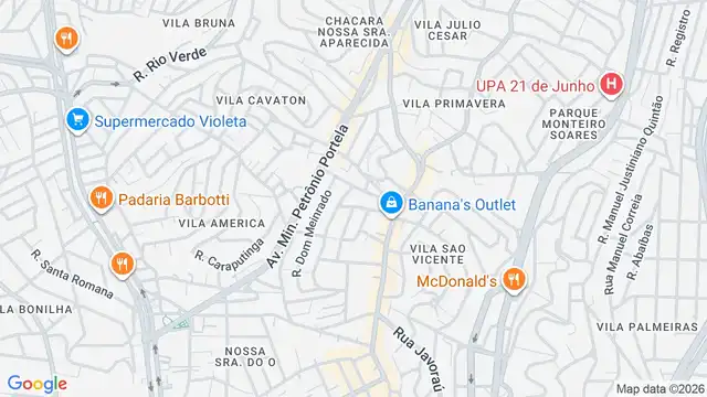Mapa do bairro Jardim Monjolo, Sao Paulo - SP