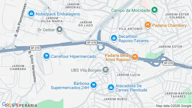 Mapa do bairro Jardim Monte Belo (Raposo Tavares), Sao Paulo - SP
