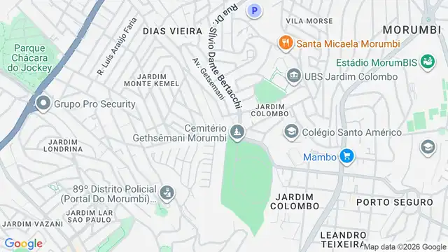 Mapa do bairro Jardim Monte Kemel, Sao Paulo - SP