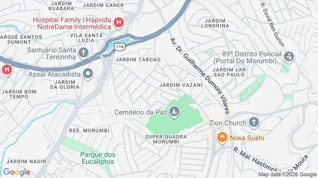 Mapa do bairro Jardim Morro Verde, Sao Paulo - SP