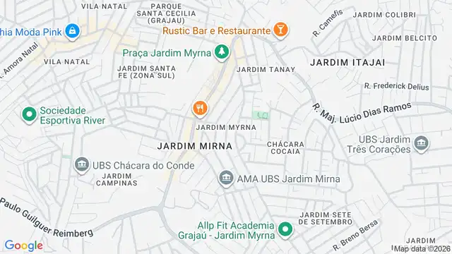 Mapa do bairro Jardim Myrna, Sao Paulo - SP