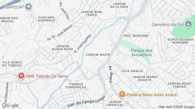 Mapa do bairro Jardim Nadir, Sao Paulo - SP