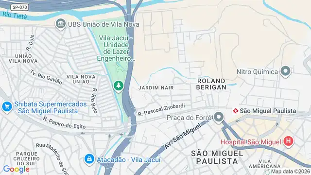 Mapa do bairro Jardim Nair, Sao Paulo - SP